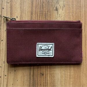 Herschel Maroon Canvas Pouch